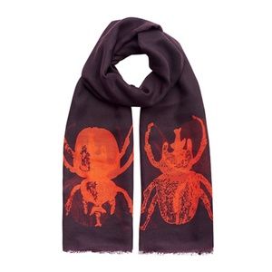 India Hicks Siren Scarf - Aubergine and Sunset